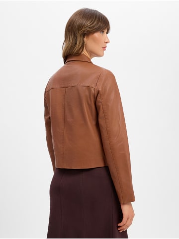 More & More Lederjacke in braun