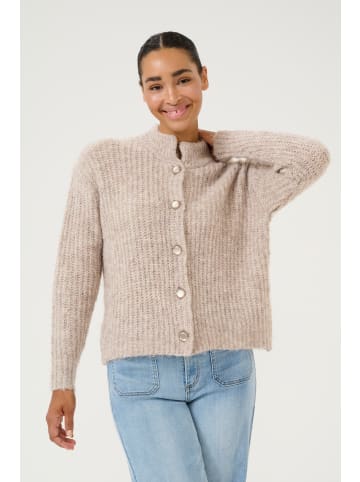 Kaffe Strickpullover KAane Loose fit in Major Brown Melange