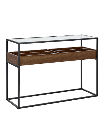 Beliani Konsolentisch WACO in Braun/Schwarz - (W) 110 x (H) 80 x (L) 40 cm