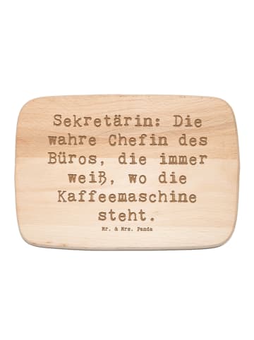 Mr. & Mrs. Panda Holzbrett Spruch Sekretärin Chef mit Spruch in Transparent