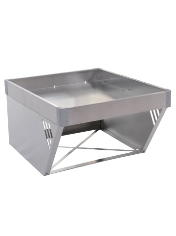 MCW Mähroboter-Garage mit Pflanzkasten P41, Edelstahl