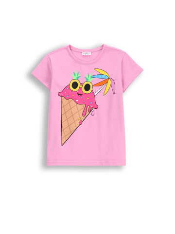Coccodrillo T-Shirt mit kurzen Ärmeln in rosa