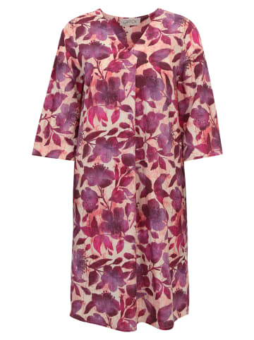CARTOON Sommerkleid mit Muster in Cream/Dark Pink