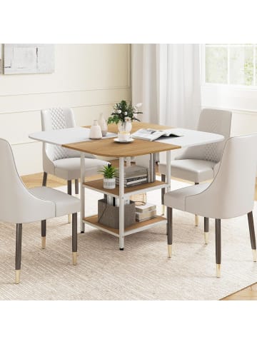 COSTWAY Esstisch 120 x 120 x 77 cm in Weiß