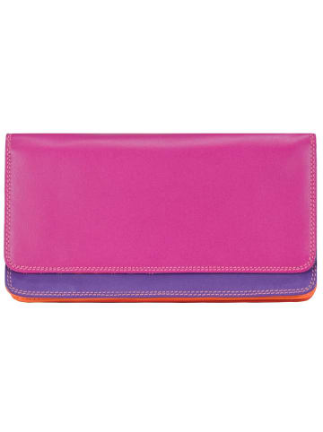 MYWALIT Geldbörse Leder 17 cm sangria multi