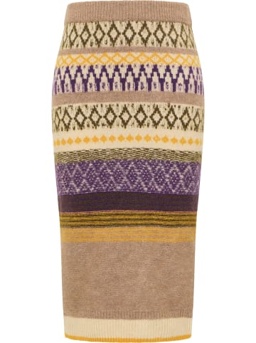 usha FESTIVAL Strickrock in Beige Mehrfarbig