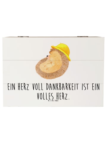 Mr. & Mrs. Panda Geschenkbox Herz Dankbarkeit Erntedankfest mit ... in Weiß
