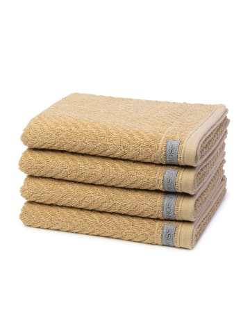 Ross 4 X Handtuch im Set Smart in Nougat