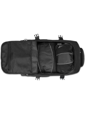 normani Reisetasche mit 5 passenden Kleidertaschen Melano in Schwarz