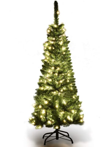 COSTWAY Künstlicher Weihnachtsbaum LED in Grün