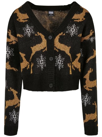 Urban Classics Gestrickte Strickjacke in black/gold