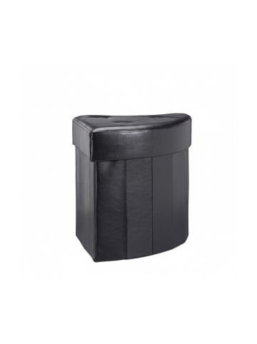 relaxdays Hocker in Schwarz - (B)38 x (H)38 x (T)38 cm