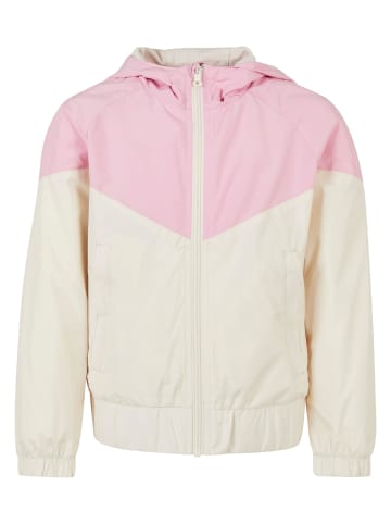 Urban Classics Urban Classics Damen Girls Arrow Windbreaker in girlypink/whitesand