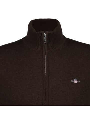 Gant Strickjacke in Dunkelbraun