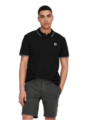 Only&Sons Poloshirt ONSFLETCHER in Schwarz