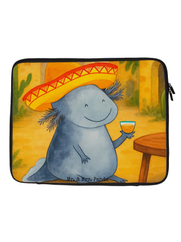 Mr. & Mrs. Panda Laptop Tasche Axolotl Tequila Design ohne Spruch in Weiß