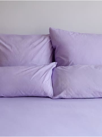 Erlich Textil  Cotton Select Spannbettlaken aus Bio-Baumwolle - Fadendichte 200 in flieder