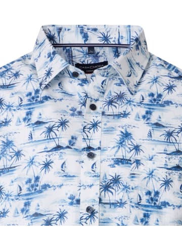 CASAMODA Freizeithemd Kurzarm in Blau