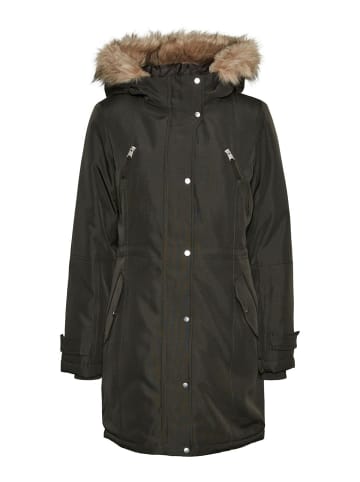 Vero Moda Langer Parka in Peat