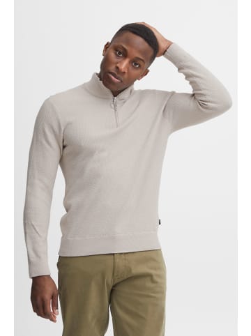 CASUAL FRIDAY Troyer Karlo structured zipper knit in Beige