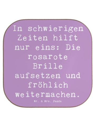 Mr. & Mrs. Panda weinuntersetzer Spruch Hoffnung in schwierigen ... in Lavendeltraum