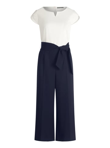 Betty Barclay Jumpsuit mit Eingrifftaschen in Patch Dark Blue/Cream