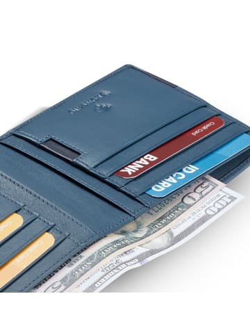 Roncato Monaco Geldbörse RFID Schutz Leder 11 cm in denim