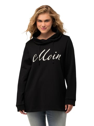 Ulla Popken Sweatshirt in schwarz