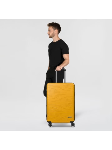 Franky Dallas 3.0 4 Rollen Trolley M 65 cm mit Dehnfalte in yellow