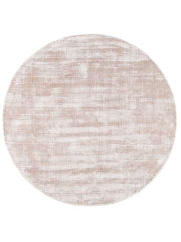 Pergamon Luxus Designer Teppich Roma Rund in Beige