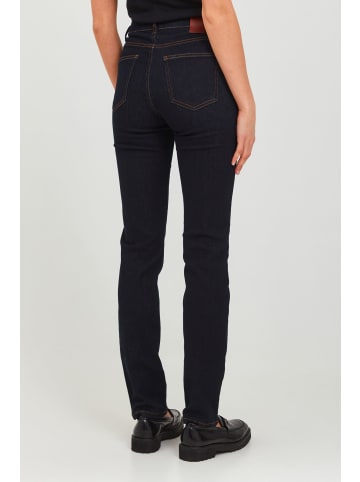 PULZ Jeans Röhrenjeans PZEMMA - 50206171  Jeans mit gradem Bein und Ziernähten in tiefblau