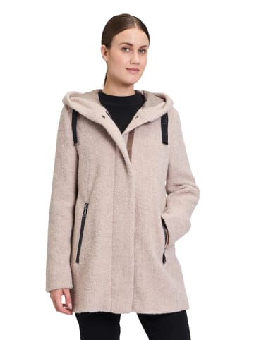 Gil Bret Wolljacke mit Kapuze in hellbraun