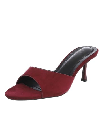 Ital-Design High-Heel Sandalette in Weinrot