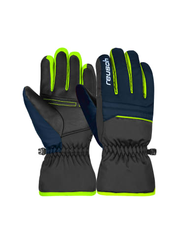 Reusch Fingerhandschuhe Alan Junior in 7712 blck/dres blue/neon green