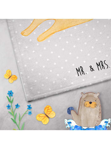 Mr. & Mrs. Panda handtuch baumwolle Fuchs Mama ohne Spruch in Grau Pastell