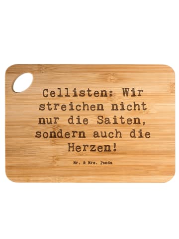 Mr. & Mrs. Panda Holzbrett Spruch Zeichenllo Herz mit Spruch in Braun