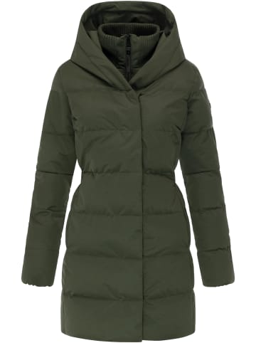 ragwear Steppmantel Niani YOUMODO in Dark Olive