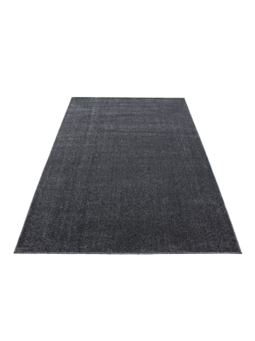 KADIMA DESIGN Teppich Kurzflor Waschbar Einfarbig MAIN Strapazierfähig OEKO-TEX in Grau