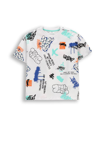 Coccodrillo Baumwoll-T-Shirt mit kurzen Ärmeln in weiß