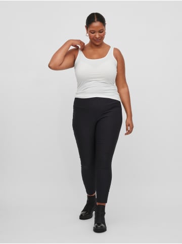 Vila Langes Tank Top Plus Size Übergrößen Ärmelloses Basic VIJENNI in Weiß