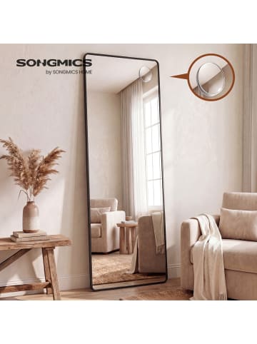 SONGMICS Ganzkörperspiegel Berit in Schwarz - (B)50 x (H)1.3 x (T)160 cm