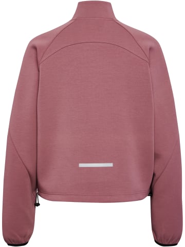 Hummel Halbreißverschluss Sweatshirt Reflektierend Logo Hmltech Multisport Damen in WISTFUL MAUVE