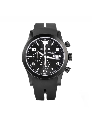 Locman Herrenuhr "Island Chrono black 0618K" in Schwarz