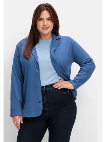 sheego Jerseyblazer in jeansblau