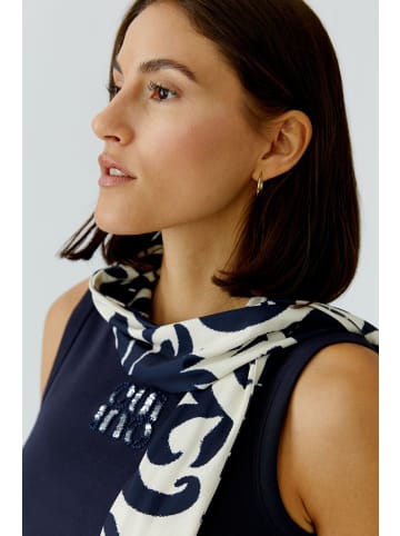 Oui Schal in white blue