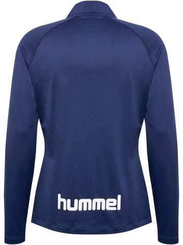 Hummel Sweatshirt Mit Kurzem Reißverschluss Hmlsprint Half Zip in BLACK IRIS