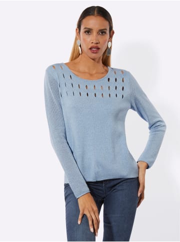 creation L Pullover in hellblau