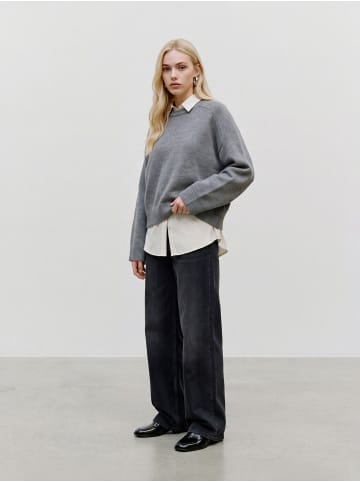 Vero Moda Strickpullover in Medium Grey Melange