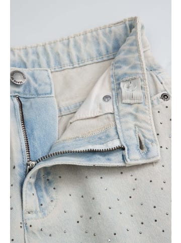 Coccodrillo Baumwolljeans mit weitem bein in hellblau