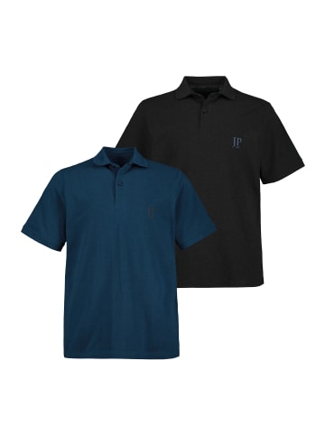 JP1880 Poloshirt in mittelblau
